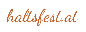 Logo mit der Handschrift haltsfest.at